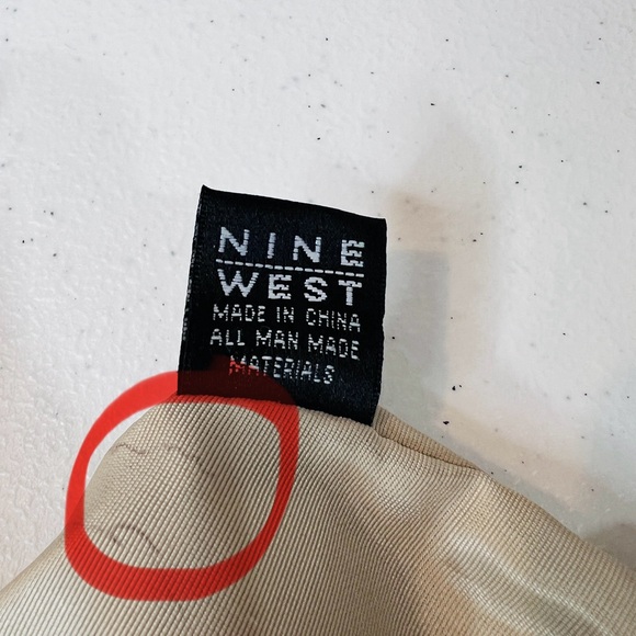 Nine West Baguette Mini Shoulder Bag Brown Tan Reptile Print Faux Leather - Picture 6 of 10